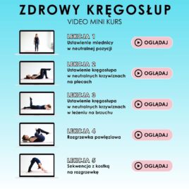 Mini kurs online “Zdrowy kręgosłup”