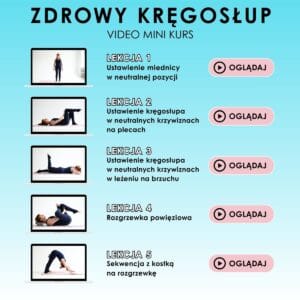 Mini kurs online "Zdrowy kręgosłup"
